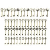 Vintage Large Master Key Set Charm Complete Master Key Antique Master Castle Dungeon Pirate Key 60Pcs