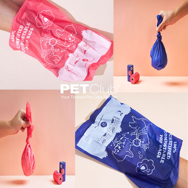 petclub-pawxpaw-eco-friendly-poop-bagsถุงเก็บมูลสัตว์เลี้ยงย่อยสลายได้