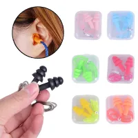 Soft Silicone Noise Reduction Earplug Portable Mini Swimming Ear Protector Reusable Hearing Protection Ear Saver Ear Plugs