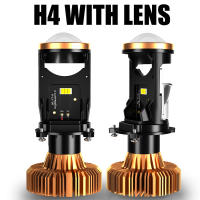 2021Canbus No Error H4 Led With Projector Lens Headlight Bulbs100W 6500K White High Low Beam 20000LM For Car Motorcycle Plug Play