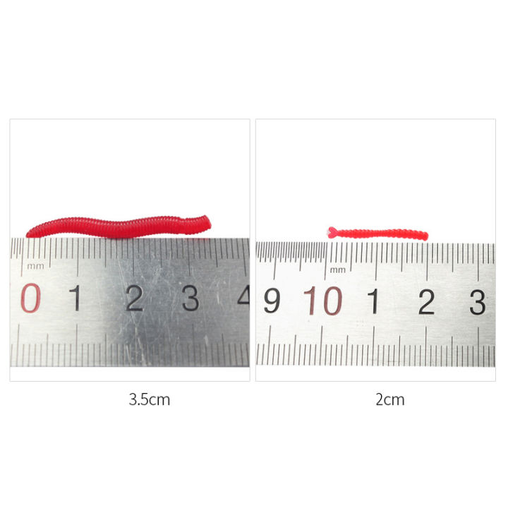 laogeliang-หนอนสีแดงสดนุ่มล่อ-earthworm-ตกปลาซิลิโคนเหยื่อคาวกลิ่นกุ้ง