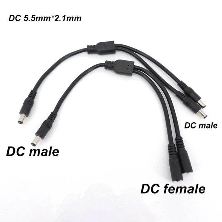 10a-18awg-2-way-dc-1-male-to-2-female-male-splitter-power-supply-connector-adapter-cable-19v-24v-12v-5-5x2-1mm-plug-extension-t1-wires-leads-adapters