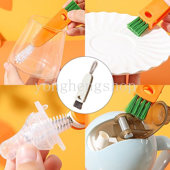 creative-3-in-1-bottle-cleaning-brush-baby-bottle-nipple-cup-lid-brushes-bottle-cap-groove-gap-cleaning-tool-kitchen-cup-wash-gadget