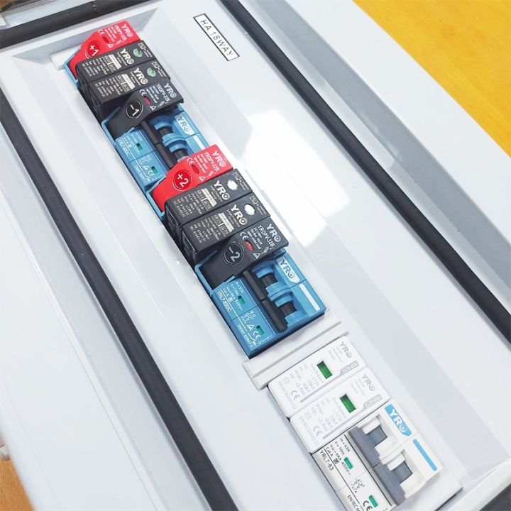 pv-combiner-box-2in2out-550v-18-way-ip65-ตู้คอมสำหรับ-1-phase-อุปกรณ์ระบบไฟฟ้า-รับประกัน-1-ปี