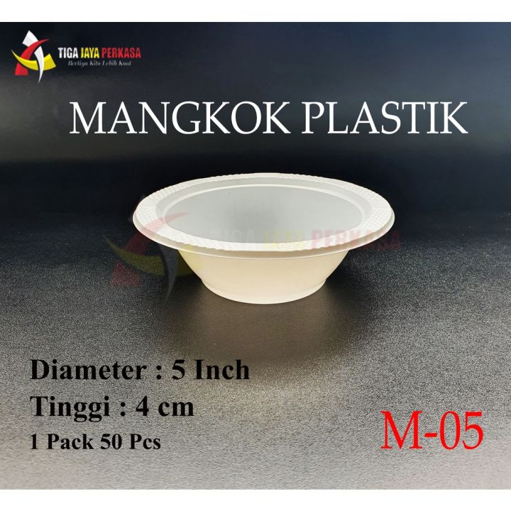 Mangkok Plastik Kecil M5 Mkp Mangkok Plastik Sekali Pakai 50 Pcs