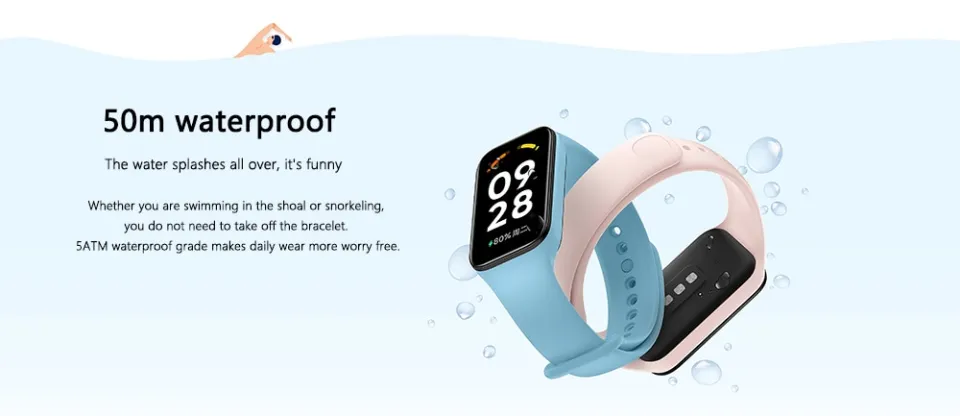 Mi band 2 on sale swimming