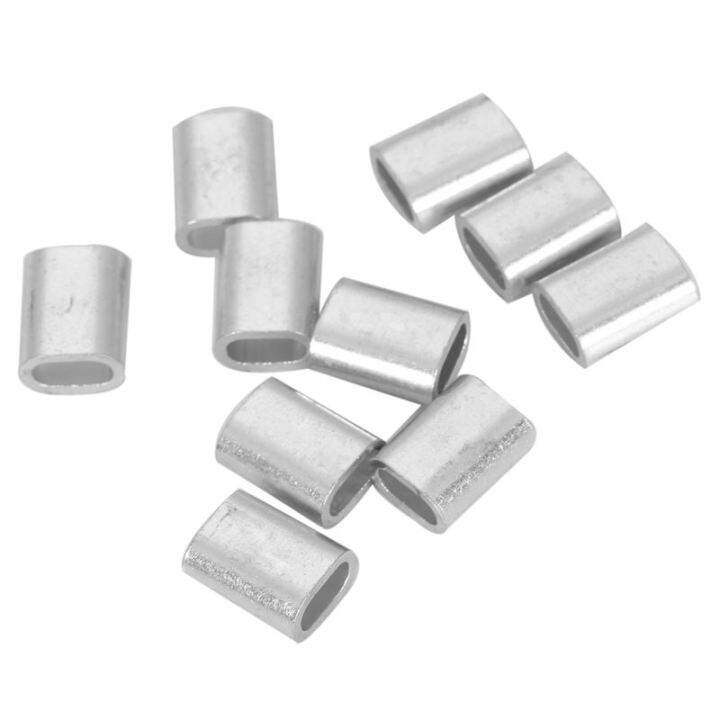 10 PCS 3mm Aluminium Alloy Wire Rope Ferrules Lazada.co.th