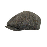 Wool Cap For Men Newsboy Hats High Quality Mens Brand Cap Winter Herringbone Eight-Blade Cap Flat Hat Brown Women Berets BJM19