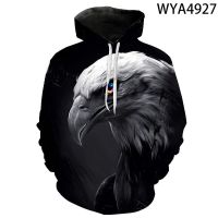 2023 NEWMen Women Children Fashion Hoodies Eagle 3D Printed Sweatshirts Pullover Long Sleeve Cool Boy Girl Kids Streetwear Casual Coat