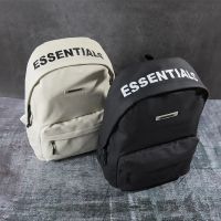 ESSENTIALS Luxury Brand Men Women Backpack Hip Hop Casual Large Capacity Waterproof Fashion Laptop Bag Travel Black White