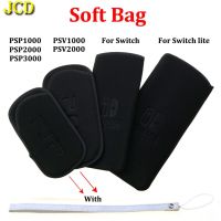 JCD Soft Screen Protective Pouch Case Carrying Storage Bag For PSP GO 1000 2000 3000 For PSVita PSV 1000 2000 For NS Switch Lite Cases Covers