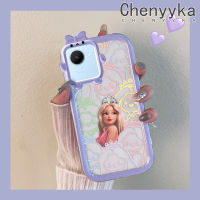 เคส Chenyyka สำหรับ Realme C30 C30s Narzo 50i Prime Case การ์ตูนตุ๊กตาบาร์บี้เด็กผู้หญิงใหม่ซิลิโคนโปร่งใสเคสนิ่มเคสโทรศัพท์กันกระแทกน่ารักสัตว์ประหลาดน้อยป้องกันเลนส์กล้องถ่ายรูป