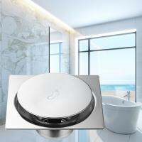 【CC】 Up Foot Floor Drain Anti-odor Drains Push Down Shower Matte Plug 10x10cm Deodorization Cover Room O8w4