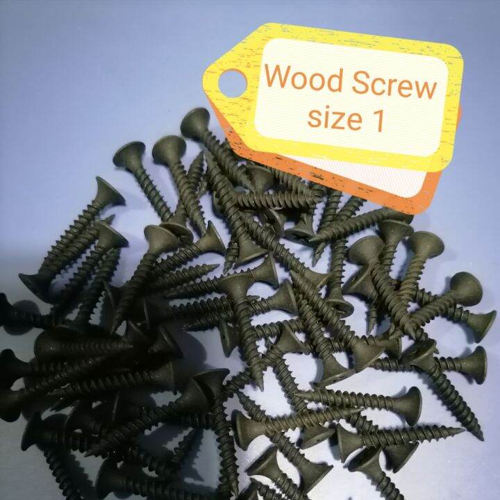 Wood Screw size 1 Sold per 50pcs. Lazada PH