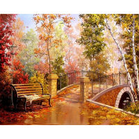 Landscape Scenery DIY Embroidery Cross Stitch 11CT Kits Needlework Craft Set Printed Canvas Cotton Thread Home Dropshipping