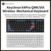 แป้นพิมพ์ K4โปร RGB แบบดั้งเดิมพร้อมคีย์บอร์ดแบบกลไกแบบถอดเปลี่ยนได้รองรับ Qmk/ โปรแกรมได้ผ่านมาโครไร้สายบลูทูธ/คีย์บอร์ดแบบมีสาย USB สำหรับเมาส์ Mac Windows ลินุกซ์