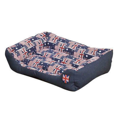 British Flag Sofa Small and Medium Sized Kennel Cat Sleeping Pad Warm and Cold Autumn and Winter Supplies