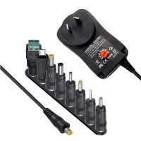 ⊕ 3V 4.5V 5V 6V 7.5V 9V 12V 2A/2.5A AC/DC Adapter AU Plug Adjustable Power Adapters USB Universal Charger Switch Power Supply