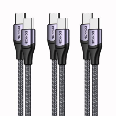 [3-pack] 60W USB C To USB C Charging Cable 6.6ft/3.3ft Type C Fast Charging Cable For MacBook Pro 2021 2020iPad Air 5/4 Pro