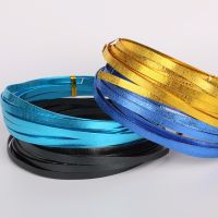 【YD】 Hot Sale Multicolor 5mmx1mm Embrossed Flat Aluminum Wire Soft Metal Floristry for Jewelry Findings   Making