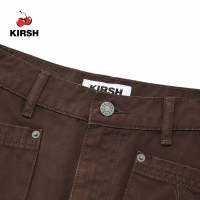 [KIRSH] CHERRY STITCH DENIM SKIRT |22AW |  Korean | Women Skirts | korean brand | Korean Style | Korean fashion | denim skirt | mini skirt | wrap skirt | women KoreaTH