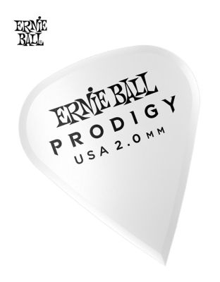 Ernie Ball Prodigy Sharp 2.0 มม. ปิ๊กกีตาร์ไฟฟ้า หนาทนพิเศษ วัสดุ Delrin (สีขาว)  (Model#: P09341)