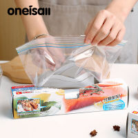 ONEISALL Reusable อาหารบรรจุภัณฑ์กระเป๋าที่จัดเก็บในตู้เย็นสดสำหรับกล่องเก็บอาหารผลไม้กระเป๋าเดินทางหนาอาหารถุงปิดผนึก