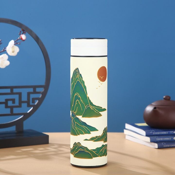 450ml-chinese-style-intelligent-thermos-bottle-classical-style-led-touch-display-stainless-steel-vacuum-flask-mug-water-bottlesth