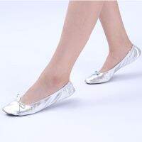 hot【DT】 Beach Slippers Shoes Ballet Roll Flat