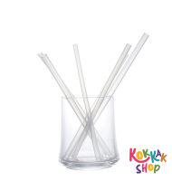 (ก๊อกแก๊ก) Silicone Straw Transparent หลอดดูดน้ำซิลิโคน Silicone Straw หลอดดูดน้ำ แบบหนา กันลื่น เป็นมิตรกับสิ่งแวดล้อม สําหรับใส่เครื่องดื่ม