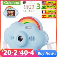 ZZOOI Kids Mini Camera Cute Clouds Educational Toys For Children Baby Birthday Gift 32GB Digital Camera 1080P Projection Video Camera Sports &amp; Action Camera