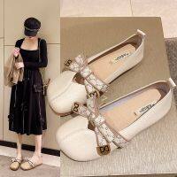 Soft Sole Casual Peas Shoes Womens Flat Shoes Mary Jane Bow Shoes