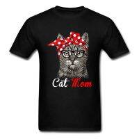 Cute Graphic Cat Mom Funny T Shirt Women Men Fashion Print Newest Tshirts 100% Cotton Fabric Causal Tops &amp; Tees Best Gift - T-shirts - AliExpress