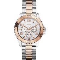 นาฬิกาข้อมือผู้หญิง GUESS Chronograph Two Tone Stainless Steel Ladies Watch W0231L5