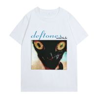 Deftones Around The Fur Cat T-Shirt Hip Hop Oversized Casual Rock Band T-Shirts Harajuku High Quality Unisex T Shirt Streetwear S-4XL-5XL-6XL