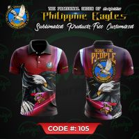 2023 New Fashion  Philippine Eagles Polo Shirt e#105，Size: XS-6XL Contact seller for personalized customization of name and logo