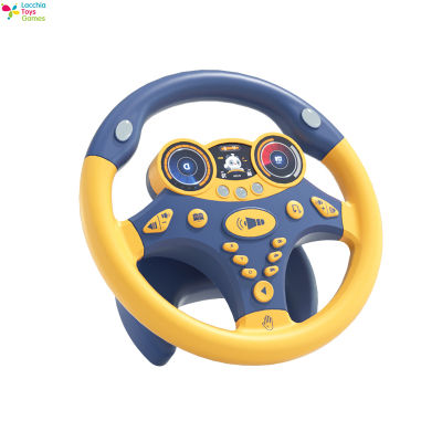 LT【Fast Delivery】Kids Electric Simulation Steering Wheel Toy With Light Sound Baby Kids Early Educational Toys For Boys Girls Aged 3 +1【cod】