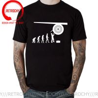 Aeroplane Aircraft Engine Mechanic Evolution T Shirts Men Funny Airplane Technician Evolution T-Shirt 2022 New Arrival Apparel