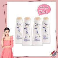 Dove Shampoo Blue 140 ml x 4  โดฟ แชมพู อินเทนส์ รีแพร์ บำรุงล้ำลึก ขนาด 140 มล. แพ็ค 4 ขวด