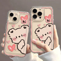 For IPhone 14 Pro Max IPhone Case Soft Case Button Protection Camera Shockproof Pink Love Bear Case Compatible for 13 Pro Max