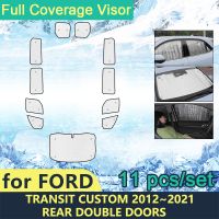 Full Covers Sunshades For Ford Transit Custom 2012~2021 Car Sun Protection Windshields Side Window Visor Accessories Shaby Sunshades