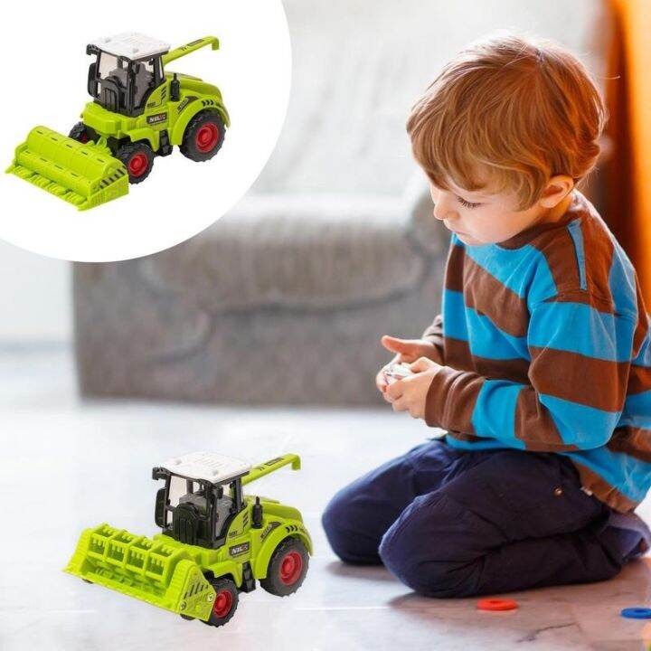 cartoon-tractor-truck-inertia-engineering-simulated-harvester-children-boy-pull-back