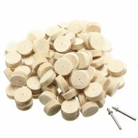 100pcs Wool Felt Polishing Buffing Round Wheel Tool + 2 Shank For Dremel Rotary Rotary Tool Parts  Accessories