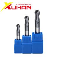 【DT】hot！ HRC50 2 Flutes End Mill Tungsten Carbide Cutter Router Bit Milling cutting tools R0.5 1mm 2mm 3mm 4mm 6mm