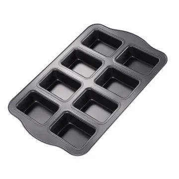 2 Pack Mini Muffin Cheesecake Pan with Removable Bottom, 12 Cavity Nonstick  Cupcake Pan