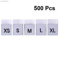 ❡✸◑ 500PCS Clothes Size Labels Folded Cloth Labels General Woven Size Mark Practical Clothing Size Labels For Store Home Use White