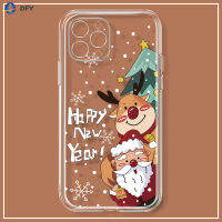 เคสเคสไอโฟนฝาครอบป้องกันลายการ์ตูนซานตาคลอสสำหรับ iPhone 12ถึง12 Pro Max Max