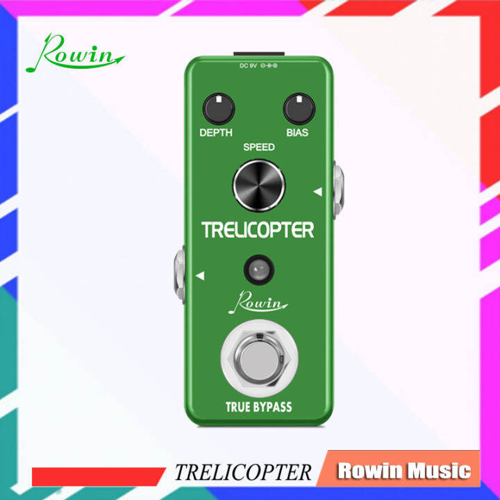 Rowin LEF327 Guitar Tremolo Effects Pedal Guitar Trelicopter Pedals