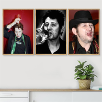 Shane Macgowan นักร้องโปสเตอร์ศิลปะ,ผนังศิลปะผ้าใบ,ตกแต่งที่สมบูรณ์แบบสำหรับห้องนอนครอบครัวที่ทันสมัย,ของขวัญส่วนบุคคลที่ไม่ซ้ำกัน,ร่วมสมัยภาพวาด