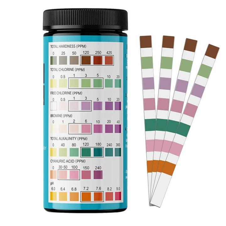 pool-test-strips-spa-and-pool-strips-for-salt-water-100-strips-water-hardness-test-kit-high-accuracy-ph-tester-for-chlorine-salt-inspection-tools